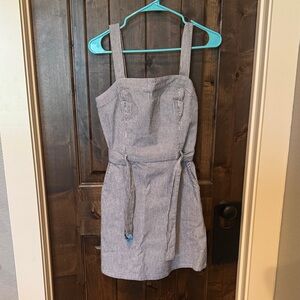 Hollister Blue and White Striped Mini Dress